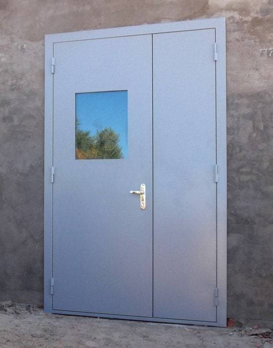Техническая дверь с двумя створками